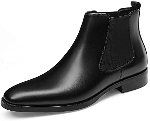 GIFENNSE Mens Chelsea Boots - Premium Leather Dress Boots for Stylish Men - Ideal for Casual & Formal Occasions - Comfor