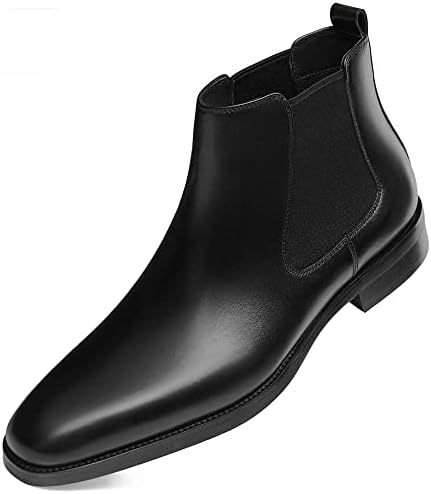 GIFENNSE Mens Chelsea Boots - Premium Leather Dress Boots for Stylish Men - Ideal for Casual & Formal Occasions - Comfor