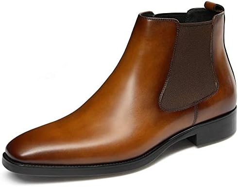 GIFENNSE Mens Chelsea Boots - Premium Leather Dress Boots for Stylish Men - Ideal for Casual & Formal Occasions - Comfor