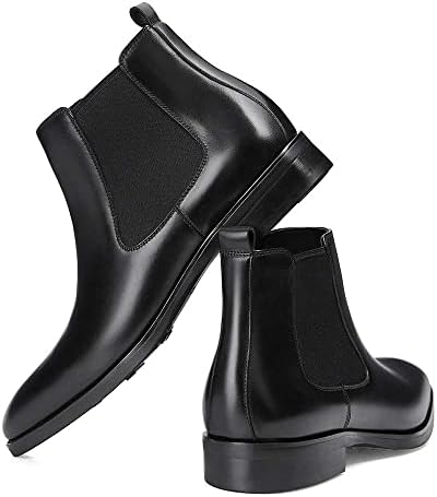 GIFENNSE Mens Chelsea Boots - Premium Leather Dress Boots for Stylish Men - Ideal for Casual & Formal Occasions - Comfor